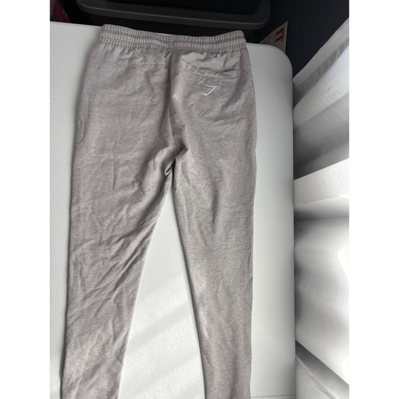 Gymshark Joggers Womens Small Gray Knit Drawstring Waist Athletic Zipper - Picture 4 of 8